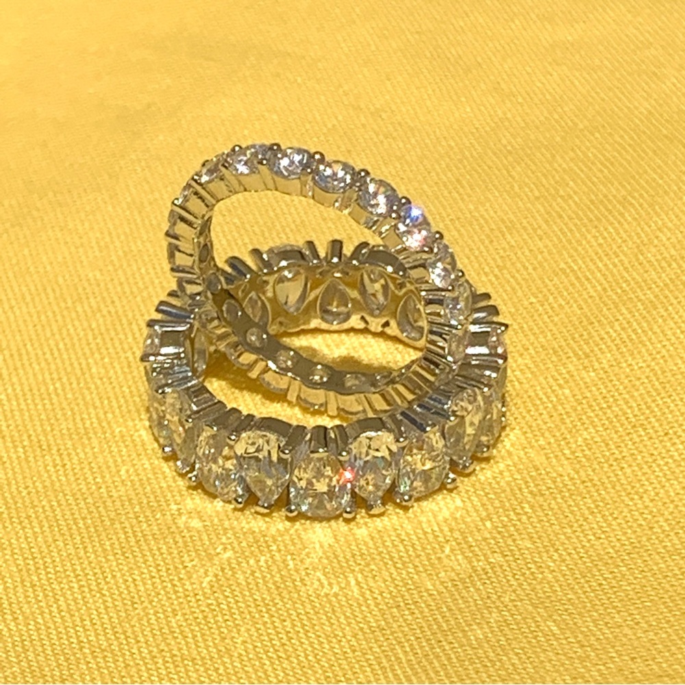 NEW 925 Sterling Silver Eternity Band Ring